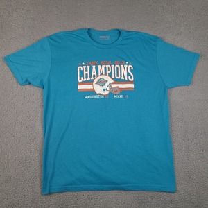 Football Humor Tank Bowl 2019 Champion T-Shirt Mens XL Blue Dolphins Last Place‎